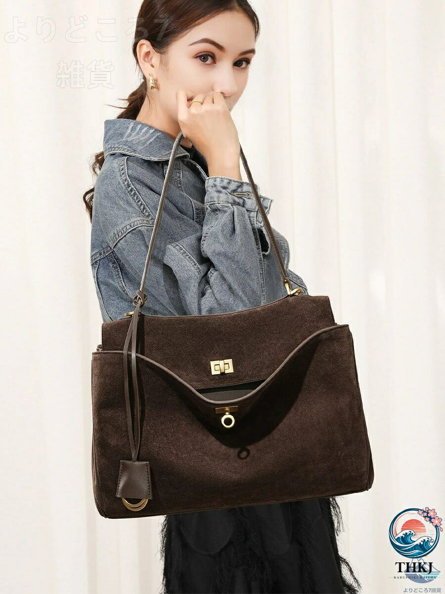 【全品2点で5%OFF】ブラック 上品 高級感 高見え 大人 ハンドバッグ 肩掛けバッグ 一泊バッグ 日帰り 旅行 通学 通勤 シンプル 3 サイズ 大容量 ビッグバッ asumiru-10005429 アスミル楽天市場店 サンプル画像2