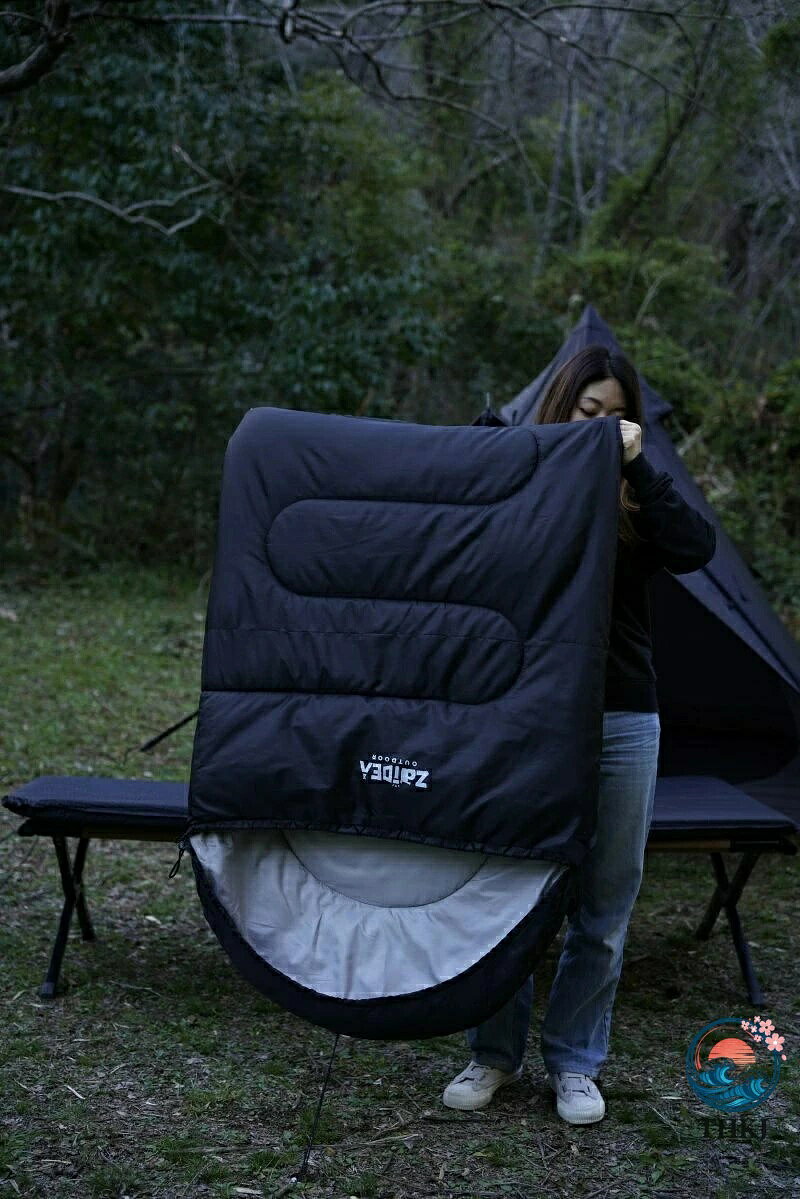 【全品2点で5%OFF】寝袋 シュラフ オールシーズン 封筒型 2.2kg コンパクト キャンプ 防災 車中泊 登山 丸洗い可能 asumiru-10016887 アスミル楽天市場店 サンプル画像2
