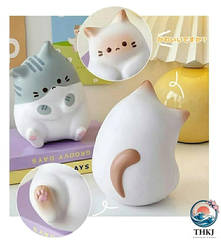 【全品2点で5%OFF】スクイーズ ストレス解消グッズ かわいい 猫 動物 握る柔らかい感覚のおもちゃ 低反発 柔らかい 猫のおもちゃ クリエイティブなピンチ動物おもちゃ ネコおもちゃ ソフト感覚玩具 萌え 可愛い 装飾品 お祭り 誕生日プレゼント 贈り物 asumiru-10020083 アスミル楽天市場店 サンプル画像3