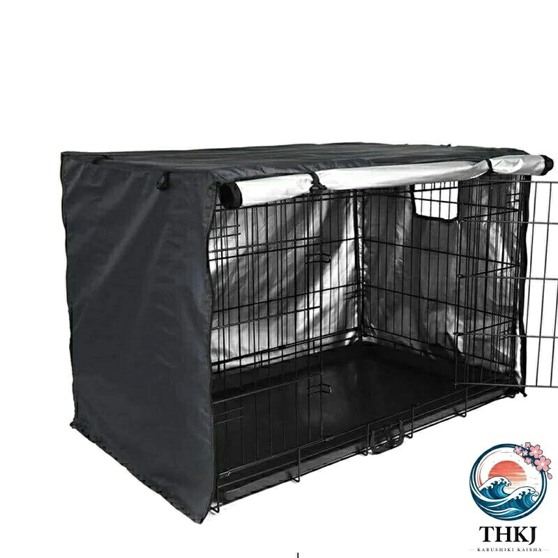 【全品2点で5%OFF】犬用 ケージカバー 犬猫用 防音 犬 ペット 屋内 屋外 犬小屋 ペットサークルカバー 風よけ 日よけ 雨よけ 犬用ケージカバー 収