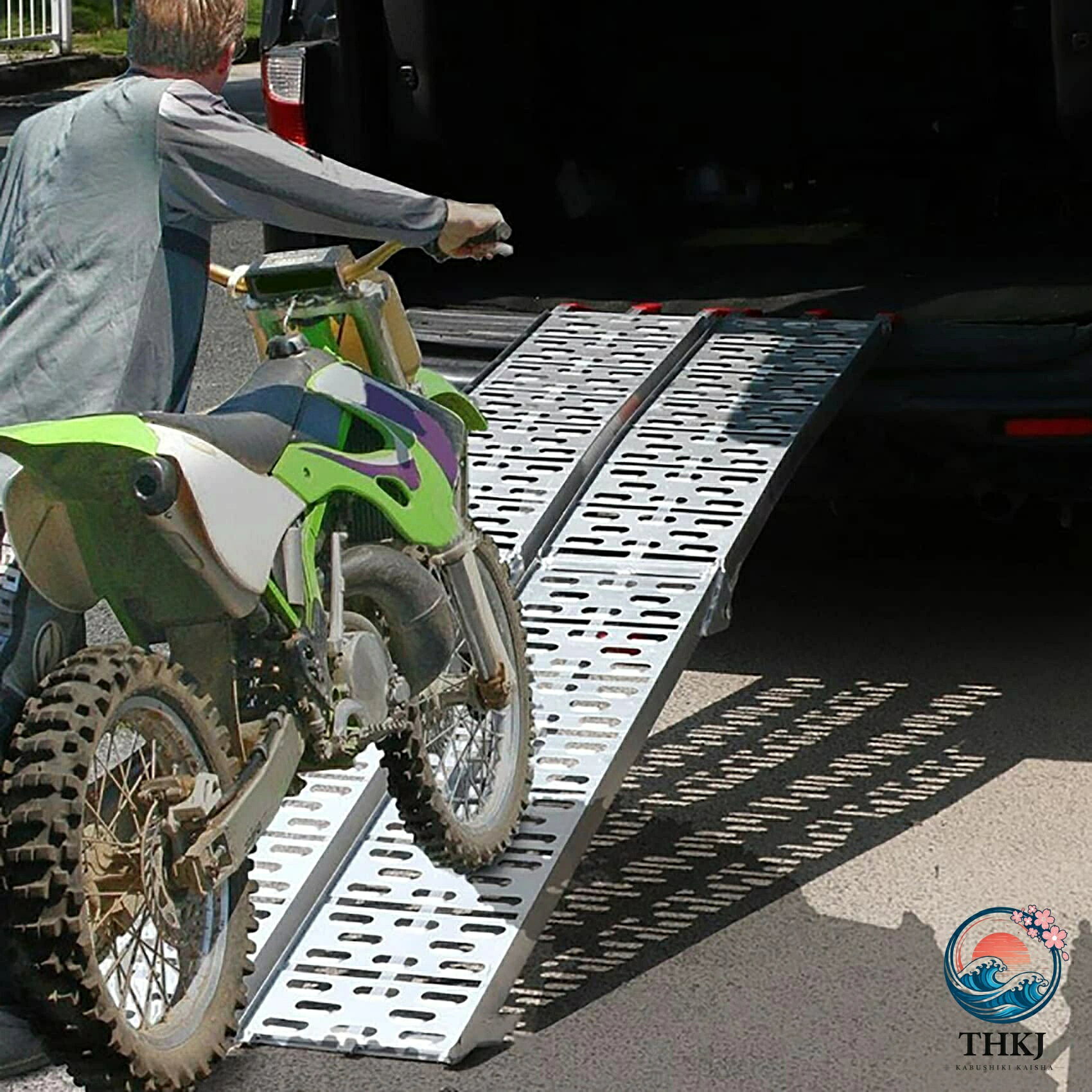ローディングラダーレール アルミラダーレール 延長長さ 274CM 積載用スロープ ス...
