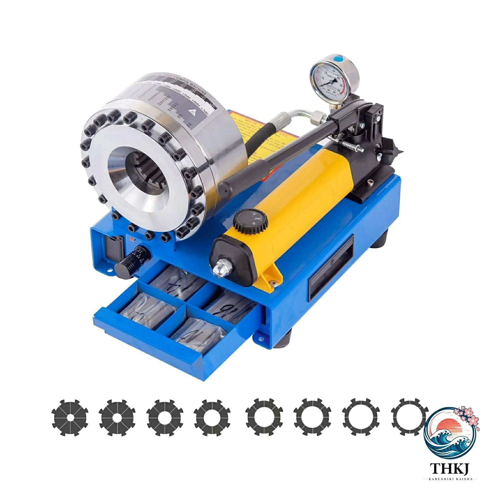 【全品2点で5%OFF】手動油圧圧着機 8 セットの金型が付属し 手動収縮機 油圧ホース...