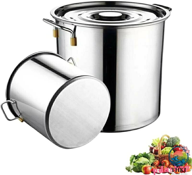 【全品2点で5%OFF】寸胴鍋 ステンレス製 ずんどう鍋 蓋付き ih 対応 高速熱伝導 TH...