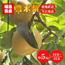 福島県産 豊水梨 約5kg 10玉~15玉 豊水 梨 果物 フルーツ デザート くだもの 国産 風の季節 産地直送