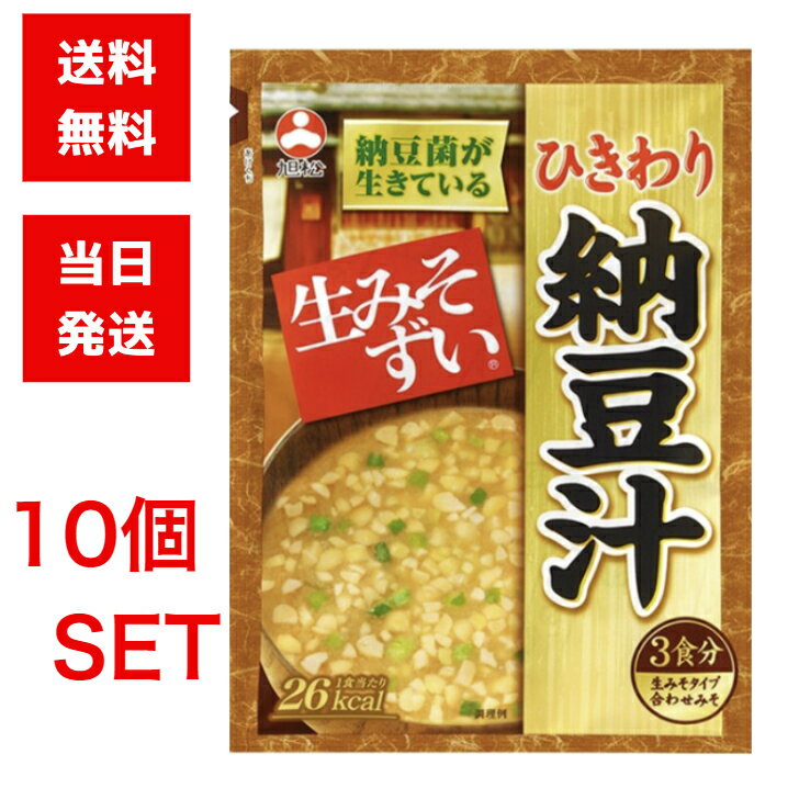 旭松食品 袋入生みそずい ひきわり納豆汁 10袋セット ひき