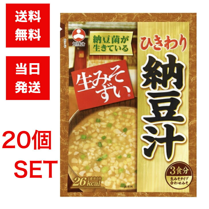 旭松食品 袋入生みそずい ひきわり納豆汁 20袋セット ひき