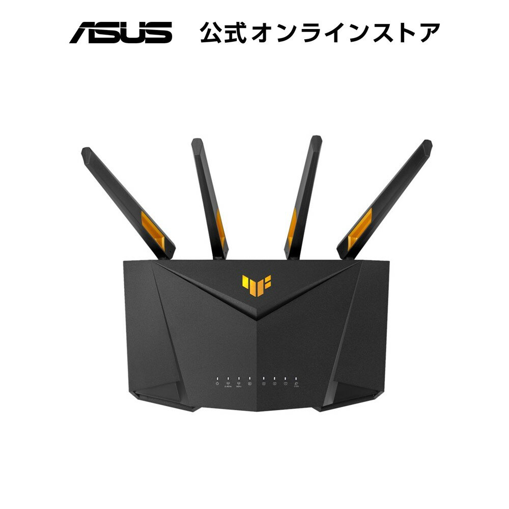 ASUS WiFi TUF-AX4200 無線 ルーター 最新規格WiFi6 3603 574Mbps v6プラス対応デュアルバンドゲーミング。 2.5G WANポート 2.0GHzクアッドコアCPU メッシュ/セキュリティ機能付 3階建4LDK