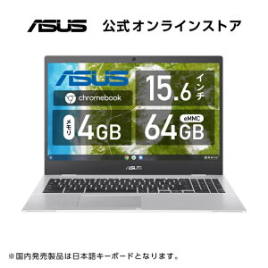 ノートパソコン Chrome OS ASUS Chromebook CX1500CKA-EJ0015 インテルCeleron メモリ4GB eMMC64GB 15.6型 フルHD Bluetooth Webカメラ MIL規格準拠 トランスペアレントシルバー 新品
