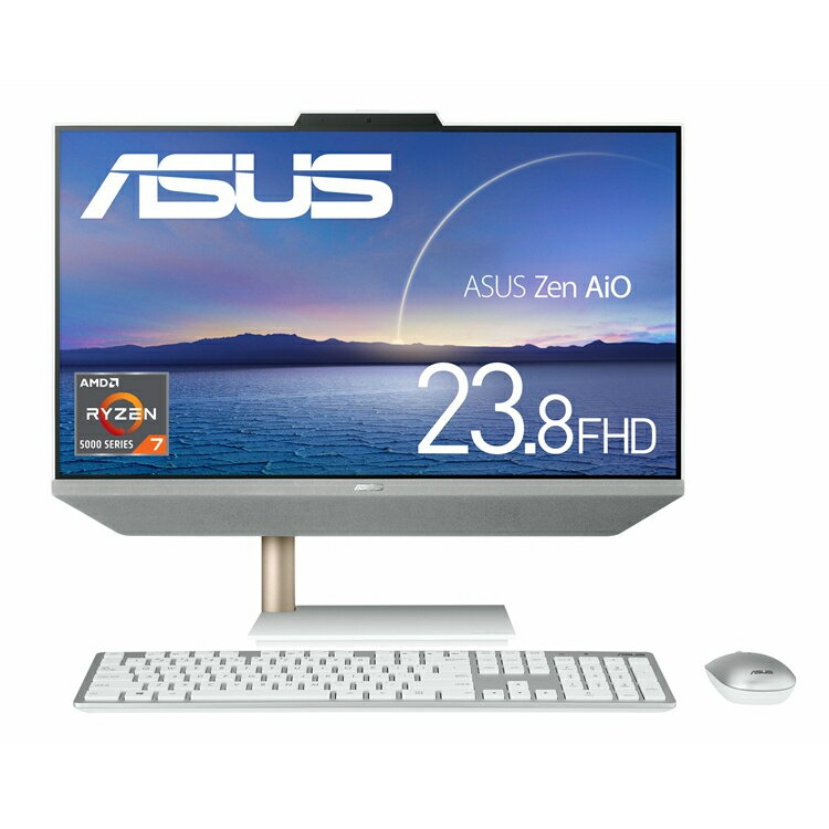 【アウトレットセール】【箱破損品】Aio/ホワイト/Windows 11 Home 64/AMD Ryzen 7 5825U/16GB/23.8型/..