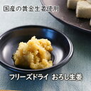 フリーズドライ おろし生姜 香料・着色料無添加 国産 黄金しょうが 黄金生姜 すりおろし生姜 薬味 ジンジャー 生姜パウダーや粉末のように計量の必要なし 常温保...
