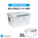 保存容器 抗菌 密封 密閉 キッチン 収納 ボックス ストッカー 新生活 30L スタッキング 深型 パッキン 角型 フードストッカー キャニスター 食品 乾物...