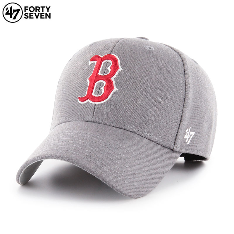 Rakuten - 【P5倍】【MAX88%OFF 誕生祭FINAL 最大20％OFFクーポン配布】47BRAND キャップ 47キャップ 帽子 ローキャップ MLB ベースボール 47 BRAND 47ブランド メンズ レディース ブランド 大きいサイズ 春夏秋冬用 おしゃれ 人気 レッドソックス 47 MVP ダークグレー