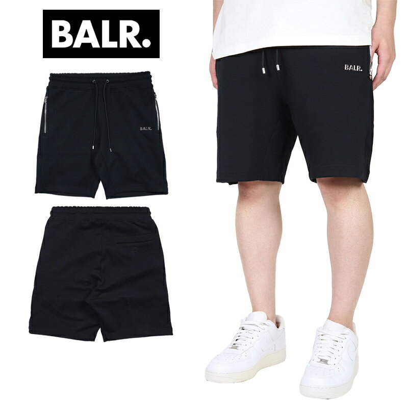【先着20枚限定!!金額条件なし!!15%OFFクーポン配布中】ボーラー ショートパンツ BALR. ハーフパンツ ショーツ スウェットパンツ スウェットショーツ サッカー メンズ ブランド 大きいサイズ おしゃれ おすすめ 人気 黒 balr069 ブラック M L XL
