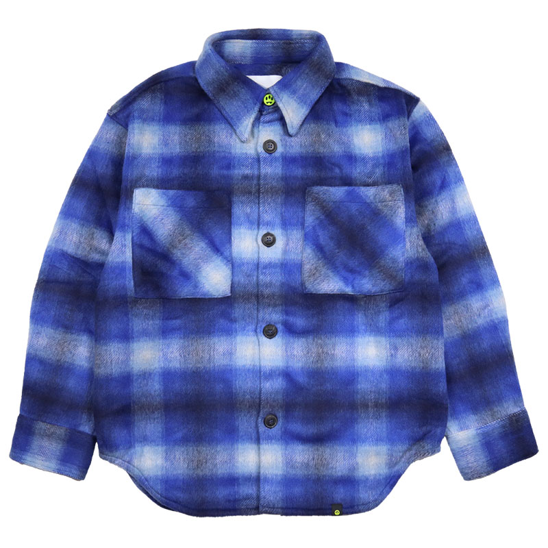 バロー ジャケット BARROW シャツジャケット ネルシャツ チェックシャツ メンズ レディース ブランド 大きいサイズ おしゃれ おすすめ 人気 barrow057 ブルー M L