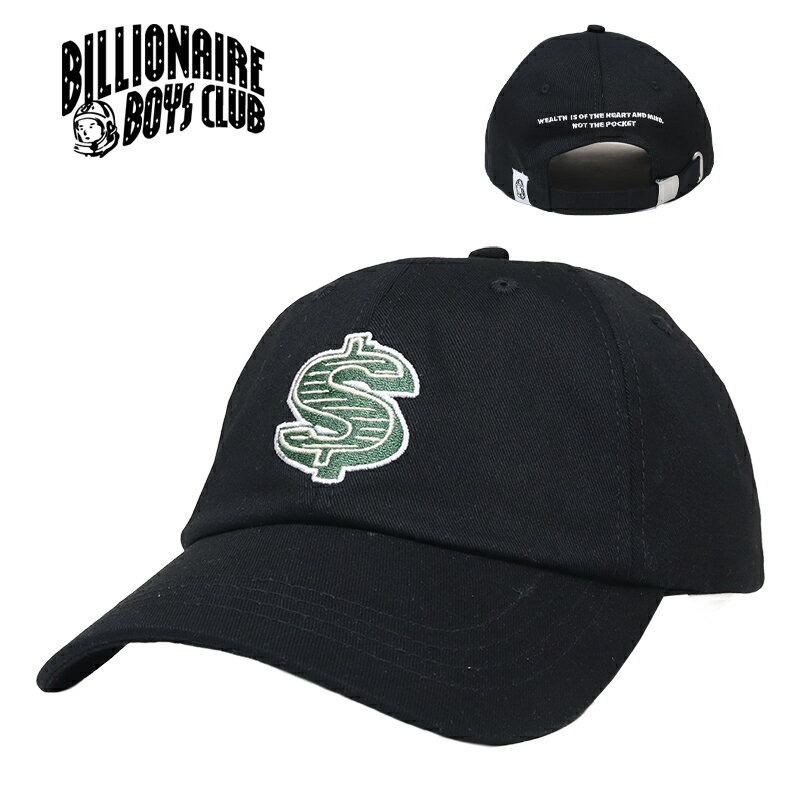 Rakuten - 【MAX90%OFF 楽天スーパーSALE！最大20%OFFクーポン配布中】ビリオネアボーイズクラブ キャップ BILLIONAIRE BOYS CLUB 帽子 ベースボールキャップ メンズ レディース ブランド 大きいサイズ おしゃれ おすすめ 人気 ストリート bbc26ss001 ブラック 黒