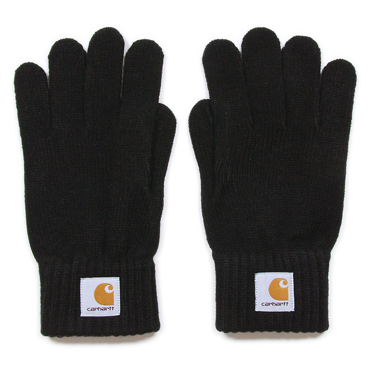 【お買い物マラソン！全品10％OFFクーポン＆ポイント最大20倍】【P10倍】カーハート WIP 手袋 CARHARTT WIP ワークインプログレス グローブ メンズ レディース ブランド 大きいサイズ おしゃれ おすすめ 人気 黒 WACTH GLOVES I021756 ブラック