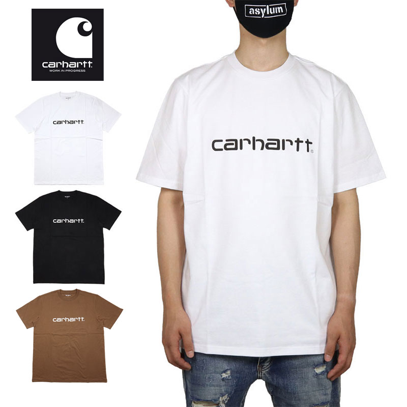 カーハート Tシャツ メンズ カーハート WIP Tシャツ CARHARTT WIP 半袖Tシャツ メンズ レディース ブランド 大きいサイズ 白 黒 プリント ロゴ おしゃれ おすすめ 人気 ホワイト ブラック carhartt095 S M L XL XXL