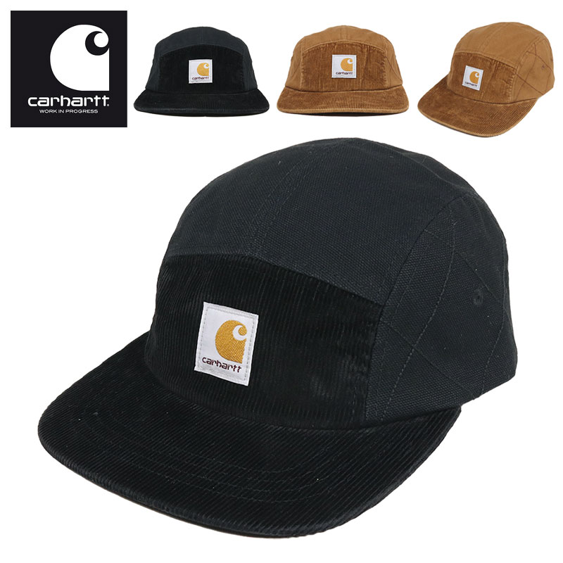 カーハート WIP キャップ CARHARTT WIP ワークインプログレス 帽子 5パネル コーデュロイ メンズ レディース ブランド 大きいサイズ おしゃれ おすすめ 人気 黒 carhartt110 ブラック ブラウン