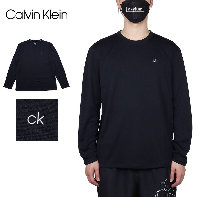 【新品】カルバンクライン 水着 ラッシュガード ロゴ ブラック L レディース Calvin Klein（カルバン・クライン） ラッシュガード 長袖 ラッシュ