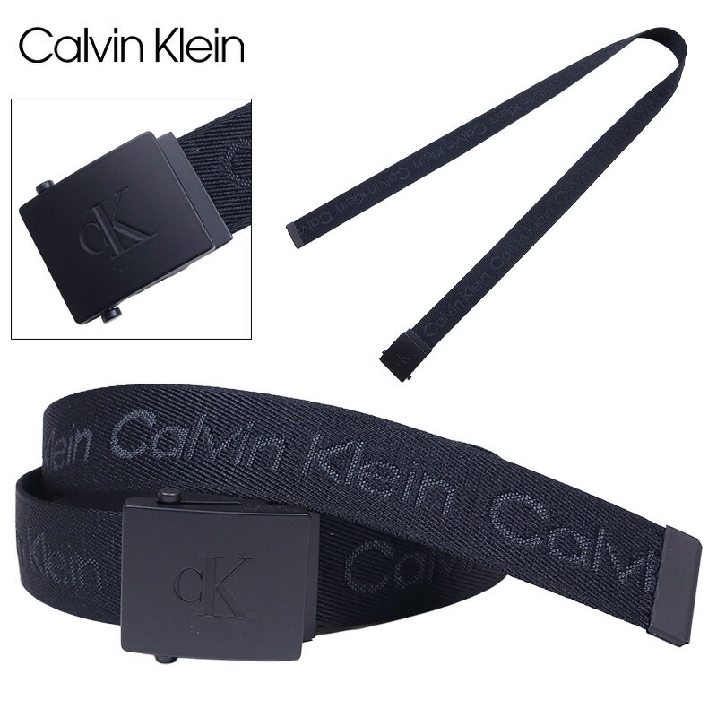 Rakuten - 【P2倍】【MAX88%OFF 誕生祭FINAL 最大20％OFFクーポン配布】カルバンクライン ベルト CALVIN KLEIN バックルベルト ガチャベルト CK プレゼント ギフト メンズ ブランド 大きいサイズ おしゃれ おすすめ 人気 黒 ck077 ブラック S M L