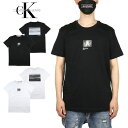 【お買い物マラソン 28時間限定15％OFFクーポン配布中】【5倍】カルバンクライン ジーンズ Tシャツ CALVIN KLEIN JEANS 半袖Tシャツ トップス CKジーンズ メンズ レディース ブランド 大きいサイズ おしゃれ おすすめ 人気 黒 綿100% 黒 白 ckj023 M L XL