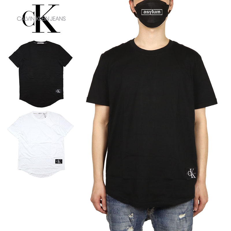 カルバンクライン ジーンズ Tシャツ CALVIN KLEIN JEANS 半袖Tシャツ トップス CKジーンズ メンズ レディース ブランド 大きいサイズ おしゃれ おすすめ 人気 黒 白 綿100 ckj034 M L XL XXL