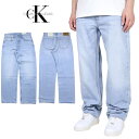【MAX85%OFF 楽天スーパーSALE!!最大2000円OFFクーポン】カルバンクライン ジーンズ デニムパンツ CALVIN KLEIN JEANS ジーンズ Gパン CKジーンズ ストレート メンズ ブランド 大きいサイズ おしゃれ おすすめ 人気 ckj079 ライトブルー 30 32 34 36