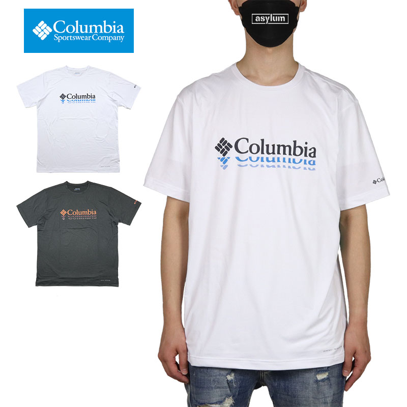 【MAX80％OFF♪お買い物マラソン 今だけクーポンで更に割引 】コロンビア Tシャツ COLUMBIA 半袖Tシャツ ドライ 速乾 ストレッチ UVカット オムニウィック アウトドア メンズ レディース ブランド 大きいサイズ おしゃれ おすすめ 人気 columbia142 黒 白