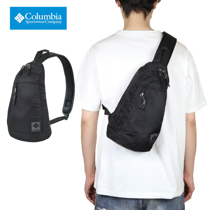 Rakuten - 【MAX90%OFF 楽天スーパーSALE！最大20%OFFクーポン配布中】コロンビア バッグ COLUMBIA ボディバッグ 肩掛け 斜めがけ ワンショルダー メンズ レディース アウトドア ブランド おしゃれ おすすめ 人気 黒 columbia202 ブラック