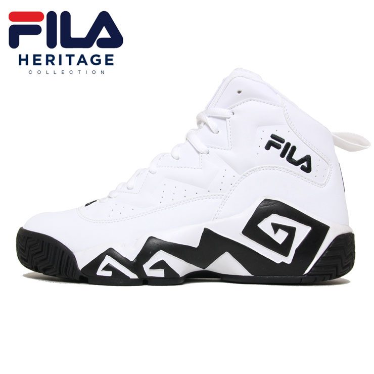 【お買い物マラソン♪SALE&クーポンで秋冬物をお得にGET！】フィラ FILA スニーカー バッシュ バスケット シューズ メンズ レディース ブランド MB FHE102 WHITE ホワイト 26.5cm 27cm 27.5cm 28cmのサムネイル