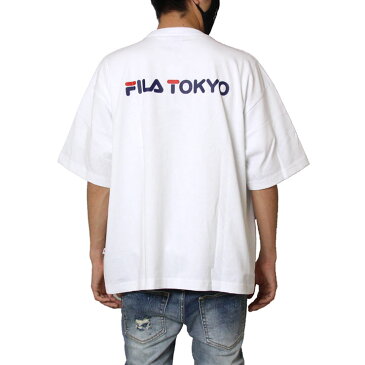 【GW特別企画 ポイント最大20倍＆全品10%OFFクーポン】【P5倍】フィラ FILA Tシャツ 半袖Tシャツ 綿100％ バックプリント メンズ レディース ブランド 大きいサイズ TEE WHITE FM9841 かっこいい お洒落 ホワイト M L XL