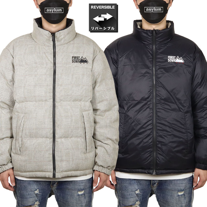 【最終処分!!最大15％OFFクーポン配布中】ファーストダウン ジャケット FIRST DOWN ダウンジャケット アウター リバーシブル バブルダウン メンズ レディース アウトドア ブランド 大きいサイズ おしゃれ おすすめ 人気 firstdown039 S M L XL