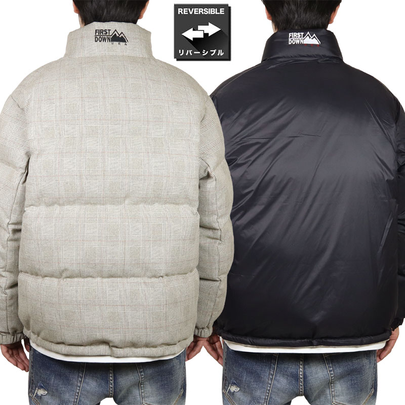 【最終処分!!最大15％OFFクーポン配布中】ファーストダウン ジャケット FIRST DOWN ダウンジャケット アウター リバーシブル バブルダウン メンズ レディース アウトドア ブランド 大きいサイズ おしゃれ おすすめ 人気 firstdown039 S M L XL