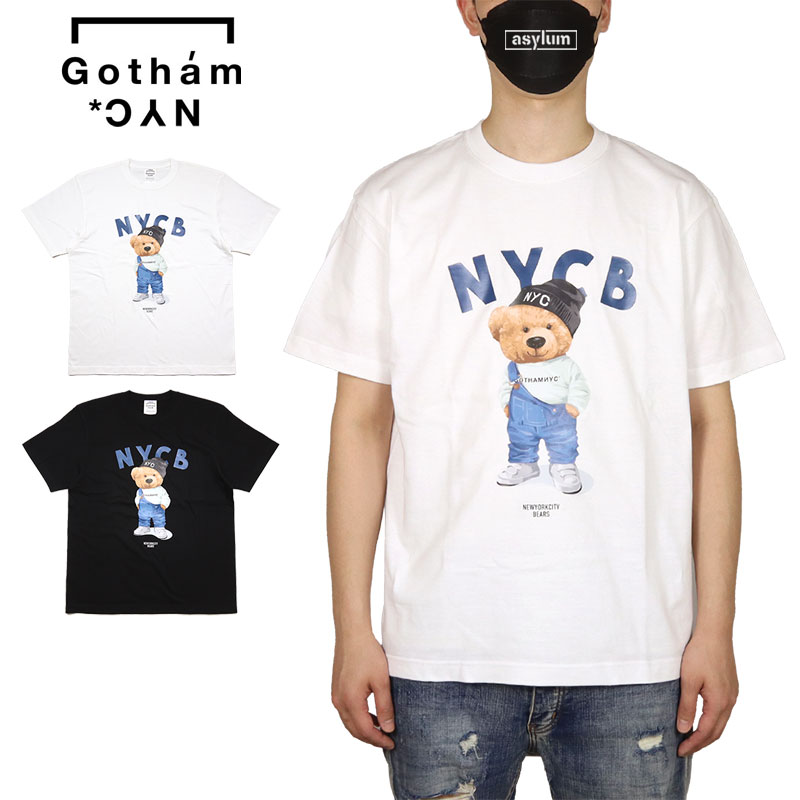 ゴッサム NYC エヌワイシー Tシャツ GOTHAM NYC 半袖Tシャツ メンズ レディース ブランド 大きいサイズ おしゃれ おすすめ 人気 白 黒 綿100 ストリート gotham159 ホワイト ブラック M L XL