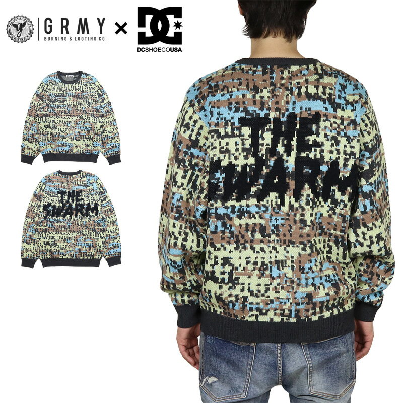 【MAX85%OFF 楽天スーパーSALE!限定クーポン配布中】グライミー ニット GRIMEY セーター DC SHOES コラボ メンズ レディース ブラン...