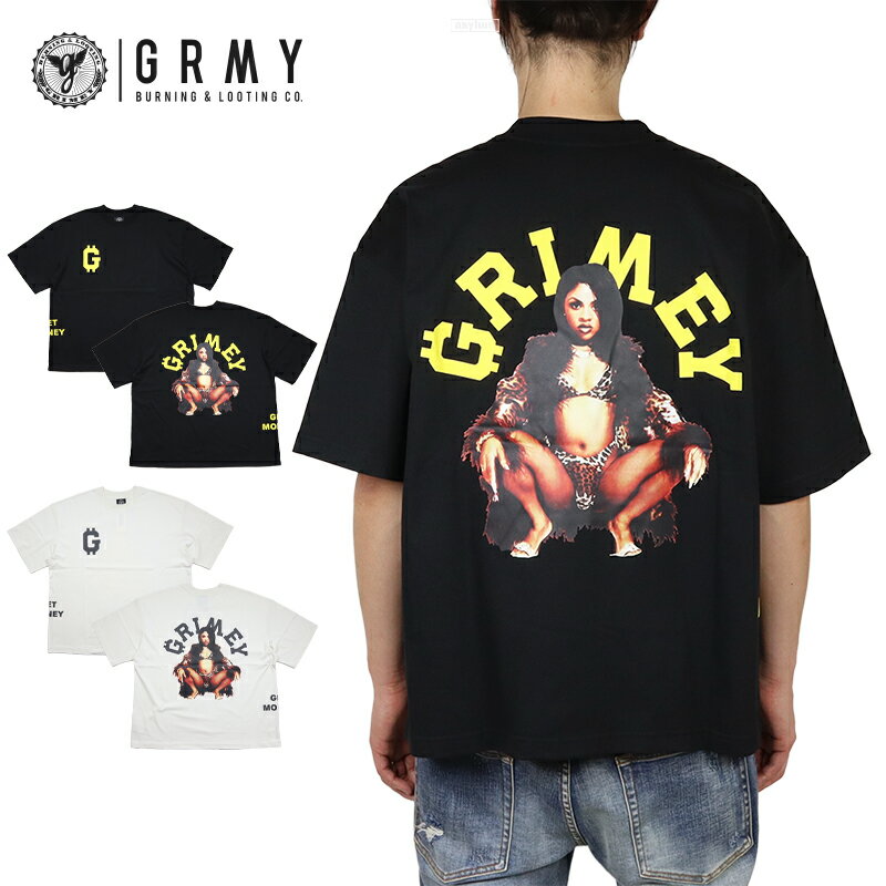 Rakuten - グライミー Tシャツ GRIMEY 半袖Tシャツ メンズ レディース ブランド 大きいサイズ オーバーサイズ ビッグシルエット バックプリント おしゃれ おすすめ 人気 grimey26ss002 M L XL 黒 白 綿100%