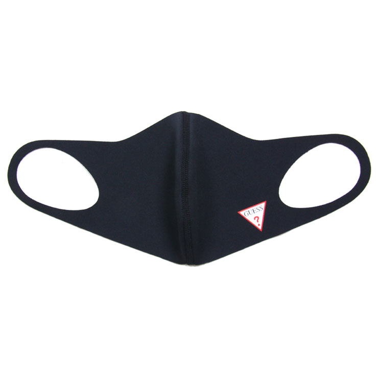 【楽天スーパーSALE 15%OFFクーポン配布中】【在庫処分セール30%OFF】ゲス 黒マスク 6枚セット GUESS マスク ブラックマスク 大きめサイズ 洗える布製 大人用マスク おしゃれ おすすめ かっこいい メンズ レディース FACE LOGO MASK 6PCS ブラック