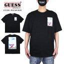 【在庫処分50 OFF】ゲス Tシャツ GUESS 半袖Tシャツ プレジャーズ PLEASURES コラボ メンズ レディース ブランド 大きいサイズ 綿100 コットン おしゃれ おすすめ 黒 ブラック S M L XL