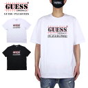 【在庫処分50 OFF】ゲス Tシャツ GUESS 半袖Tシャツ プレジャーズ PLEASURES コラボ メンズ レディース ブランド 大きいサイズ 綿100 コットン おしゃれ おすすめ 白 黒 ホワイト ブラック S M L XL