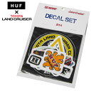 【ポイント最大20倍♪GW超ポイントバック5倍】HUF ステッカー ハフ シール 車 バイク ロゴ ランドクルーザー ランクル メンズ レディース ブランド 大...