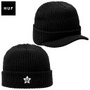 ハフ  帽子 メンズ 【MAX80％OFF♪大決算SALE 更に10％OFFクーポン配布中】【20%OFF】HUF ニット帽 ハフ 帽子 ニットキャップ ビーニー メンズ レディース ブランド 大きいサイズ おしゃれ おすすめ 人気 黒 ストリート スケボー huf23aw007 ブラック