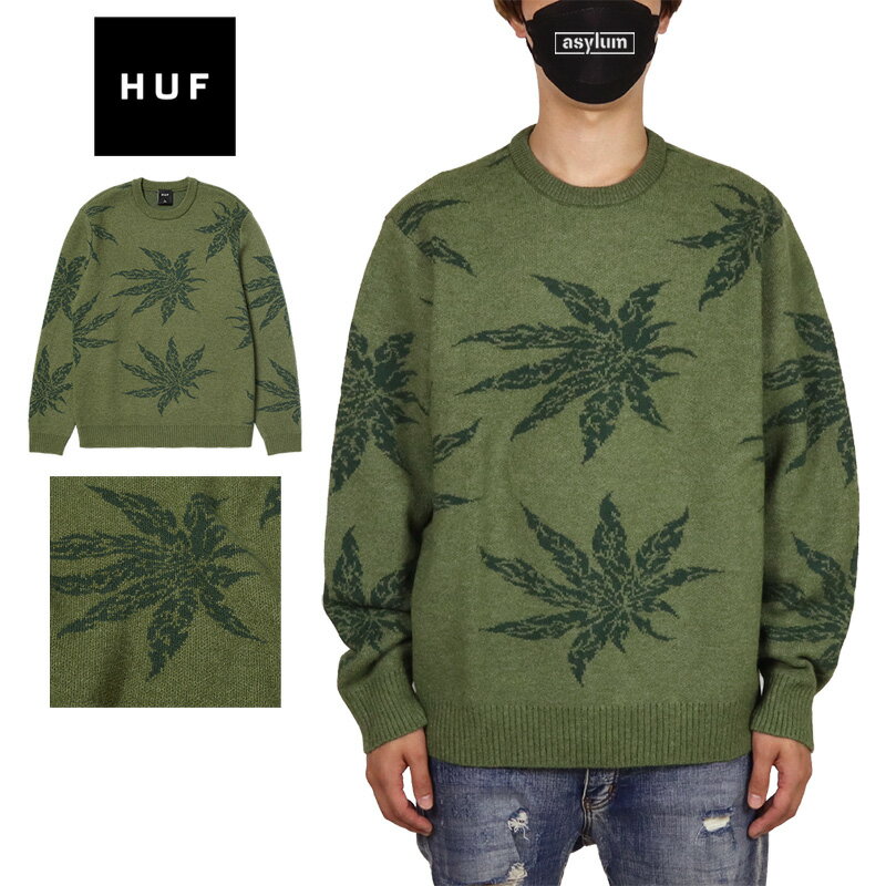 【20%OFF】【MAX85%OFF 楽天スーパーSALE!限定クーポン配布中】HUF セーター ハフ ニット トップス メンズ レディース ブランド 大きいサ...