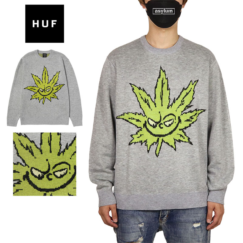 【20%OFF】【MAX85%OFF 楽天スーパーSALE!限定クーポン配布中】HUF セーター ハフ ニット トップス メンズ レディース ブランド 大きいサ...