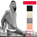 【初売りSALE3,000円OFF】mnml ミニマル ESSENTIAL HOODIE 17ML-AW137H メンズ レディース 夏秋冬 パーカー ブラック タン チャコールグレー サーモン M L XL