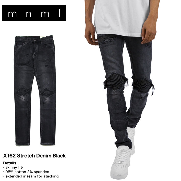 ߥ˥ޥmnmlǥ˥ॹˡѥĥˡ󥺥åǥ˥ॹȥå᡼ùäޯ󥺥֥礭X162STRETCHDENIMBLACK֥å28293032343638