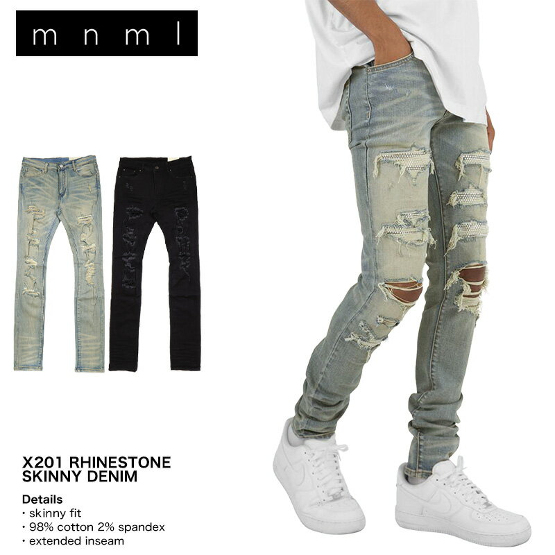 【MAX85%OFF SUMMER SALE!!限定クーポン配布中♪】mnml デニムパンツ ミニマ
