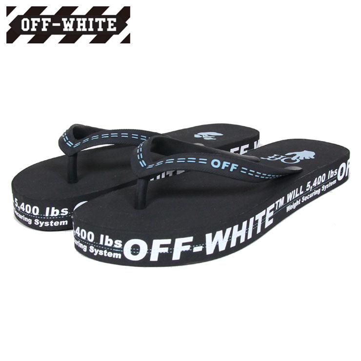 オフホワイト ビーチサンダル OFF-WHITE 厚底 ビーサン メンズ ブランド おしゃれ おすすめ 黒 RUBBER FLIP FLOP BLACK WHITE ブラック