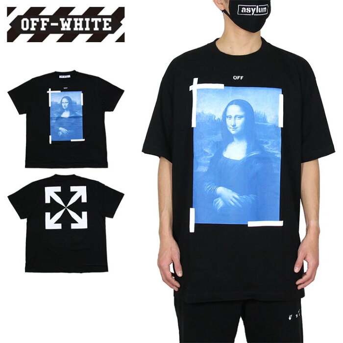 【MAX80%OFF 楽天スーパーSALE】【在庫処分セール20％OFF】オフホワイト Tシャツ OFF-WHITE 半袖Tシャツ メンズ レディース ブランド 大きいサイズ おしゃれ おすすめ バックプリント 黒 BLUE MONALISA S/S OVER TEE BLACK WHITE ブラック M L