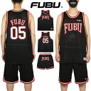 【GW超ポイントバック5倍】FUBU セットアップ フブ バスケタンク バスケシャツ タンクトップ ノースリーブ バスケショーツ メンズ レディース ブランド 大きいサイズ おしゃれ おすすめ 人気 黒 fubu24ss003 ブラック M L XL XXL