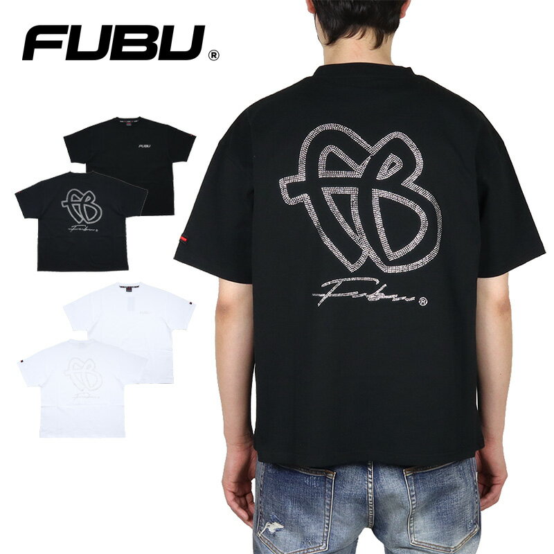 Rakuten - 【16%OFF】【MAX90%OFF 楽天スーパーSALE！最大20%OFFクーポン配布中】FUBU Tシャツ フブ 半袖Tシャツ メンズ レディース ブランド 大きいサイズ おしゃれ おすすめ 人気 オーバーサイズ ビッグシルエット ストリート 黒 白 fubu25ss004 ブラック ホワイト M L XL XXL